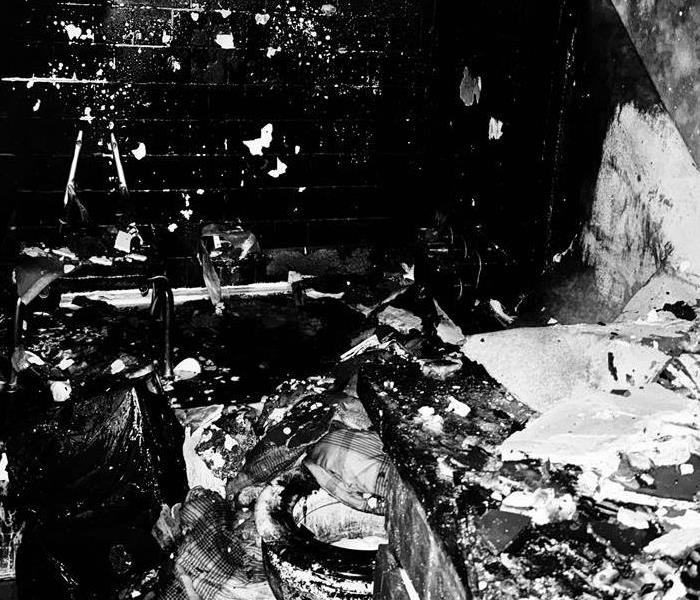 Photo of house after a fire